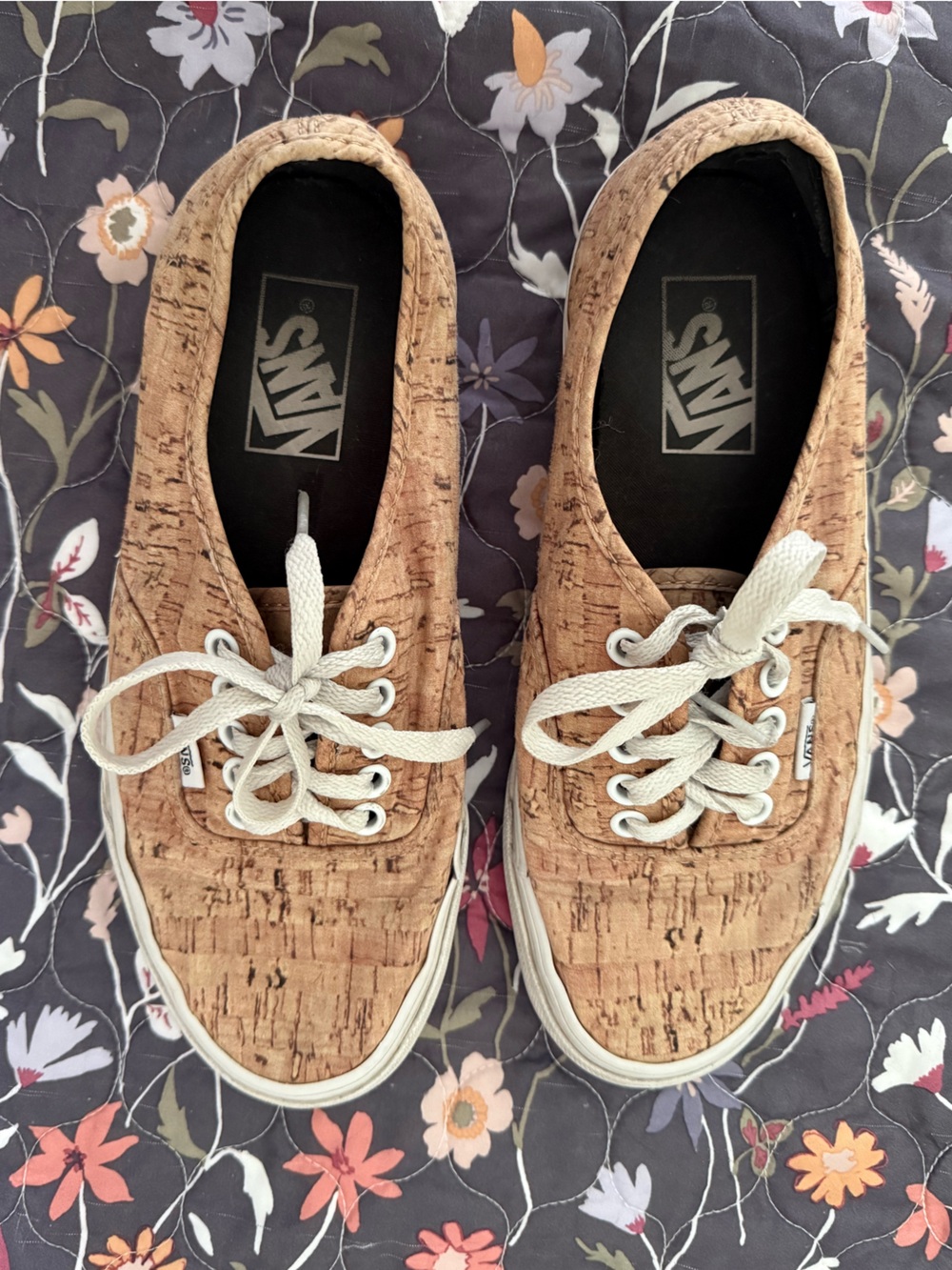 Vans Women's Cork-Effect Low-Top Sneakers